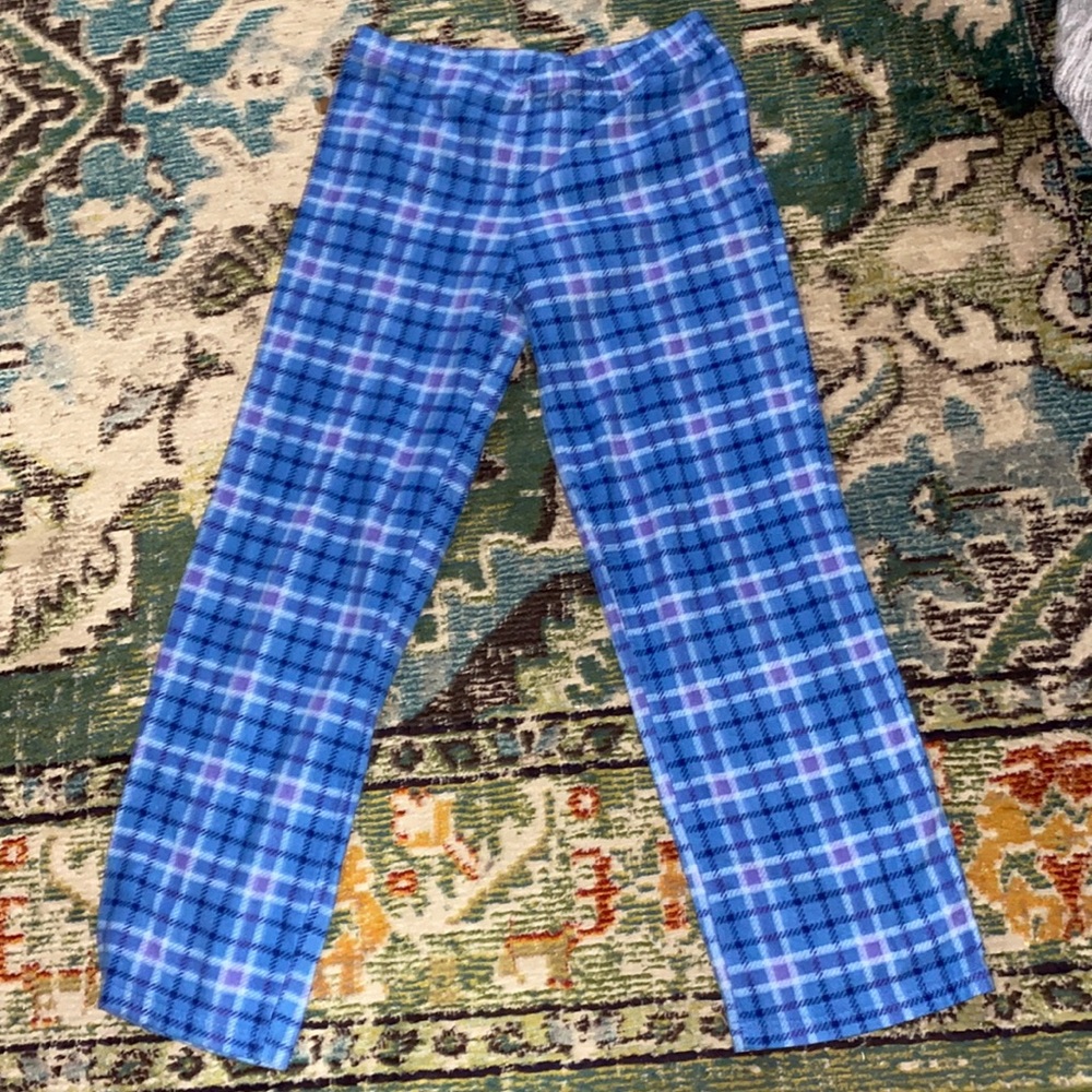 Blue Plaid PJ Pants